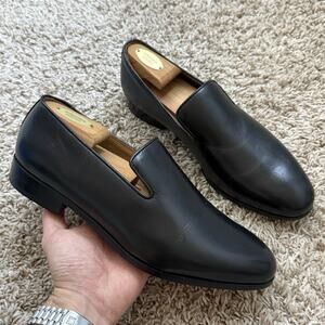 3DM Lifestyle Venetian Loafer Black Calf Skin Leather Slip On Men’s Size 8